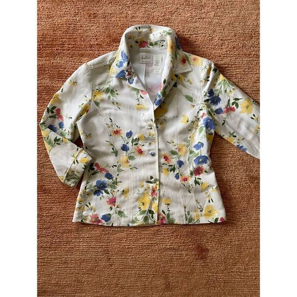 Vintage Liz Claiborne linen jacket - Picture 1 of 8